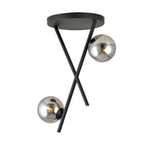 Lampa sufitowa RIVER 2 BLACK/GRAFIT
