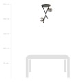 Lampa sufitowa RIVER 2 BLACK/GRAFIT