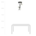 Lampa sufitowa RIVER 3 BLACK/TRANSPARENT