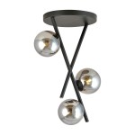 Lampa sufitowa RIVER 3 BLACK/GRAFIT