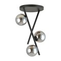 Lampa sufitowa RIVER 3 BLACK/GRAFIT