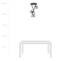 Lampa sufitowa RIVER 3 BLACK/GRAFIT