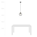 Lampa wisząca AJAX 1 BLACK/GOLD