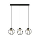 Lampa wisząca AJAX 3 BLACK/GOLD