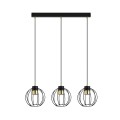 Lampa wisząca AJAX 3 BLACK/GOLD