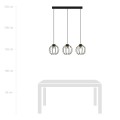 Lampa wisząca AJAX 3 BLACK/GOLD