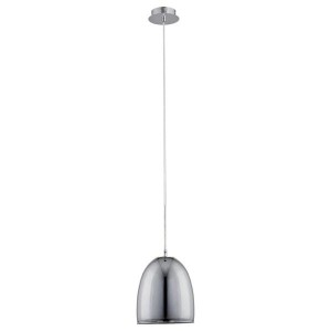 Lampa wisząca 1-punktowa nowoczesna RONDA CHROM/grafit