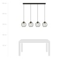 Lampa wisząca AJAX 4 BLACK/GOLD
