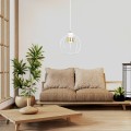 Lampa wisząca AJAX 1 WHITE/GOLD