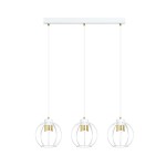 Lampa wisząca AJAX 3 WHITE/GOLD