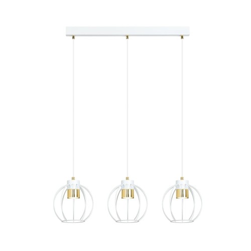 Lampa wisząca AJAX 3 WHITE/GOLD