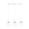 Lampa wisząca AJAX 3 WHITE/GOLD