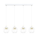 Lampa wisząca AJAX 4 WHITE/GOLD