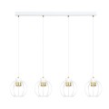 Lampa wisząca AJAX 4 WHITE/GOLD