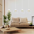 Lampa wisząca AJAX 4 WHITE/GOLD