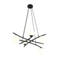 Lampa wisząca ESSA 5 BLACK/OPAL