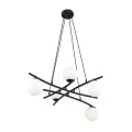 Lampa wisząca ESSA 5 BLACK/OPAL
