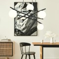 Lampa wisząca ESSA 5 BLACK/OPAL