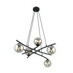 Lampa wisząca ESSA 5 BLACK/GRAFIT