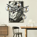 Lampa wisząca ESSA 5 BLACK/GRAFIT