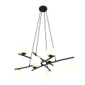 Lampa wisząca ESSA 8 BLACK/OPAL