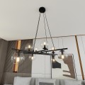 Lampa wisząca ESSA 8 BLACK/TRANSPARENT