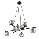 Lampa wisząca ESSA 8 BLACK/GRAFIT