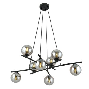 Lampa wisząca ESSA 8 BLACK/GRAFIT