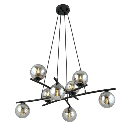 Lampa wisząca ESSA 8 BLACK/GRAFIT