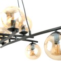 Lampa wisząca ESSA 8 BLACK/MIODOWY