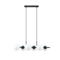 Lampa wisząca RORY 6 BLACK/OPAL