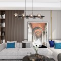 Lampa wisząca RORY 8 BLACK/GRAFIT