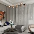 Lampa wisząca RORY 8 BLACK/GRAFIT