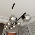 Lampa wisząca RORY 8 BLACK/GRAFIT