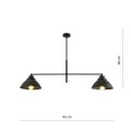 Lampa wisząca MAVERICK 2 BLACK