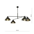 Lampa wisząca MAVERICK 4 BLACK