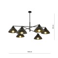 Lampa wisząca MAVERICK 6 BLACK