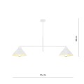 Lampa wisząca MAVERICK 2 WHITE