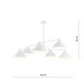 Lampa wisząca MAVERICK 6 WHITE