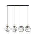 Lampa wisząca GINO 4 BLACK/GOLD