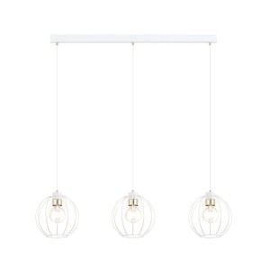 Lampa wisząca GINO 3 WHITE/GOLD