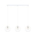 Lampa wisząca GINO 3 WHITE/GOLD