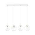Lampa wisząca GINO 4 WHITE/GOLD
