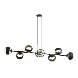 Lampa wisząca ROSSI 8 BLACK/STRIPE