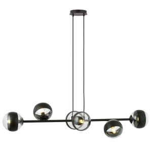 Lampa wisząca ROSSI 6 BLACK/STRIPE