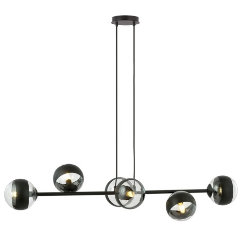 Lampa wisząca ROSSI 6 BLACK/STRIPE