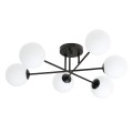 Lampa sufitowa ROMA 6 BLACK/OPAL
