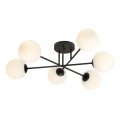 Lampa sufitowa ROMA 6 BLACK/OPAL