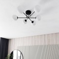 Lampa sufitowa ROMA 6 BLACK/OPAL