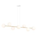 Lampa wisząca GRAVITY 8  WHITE/GOLD